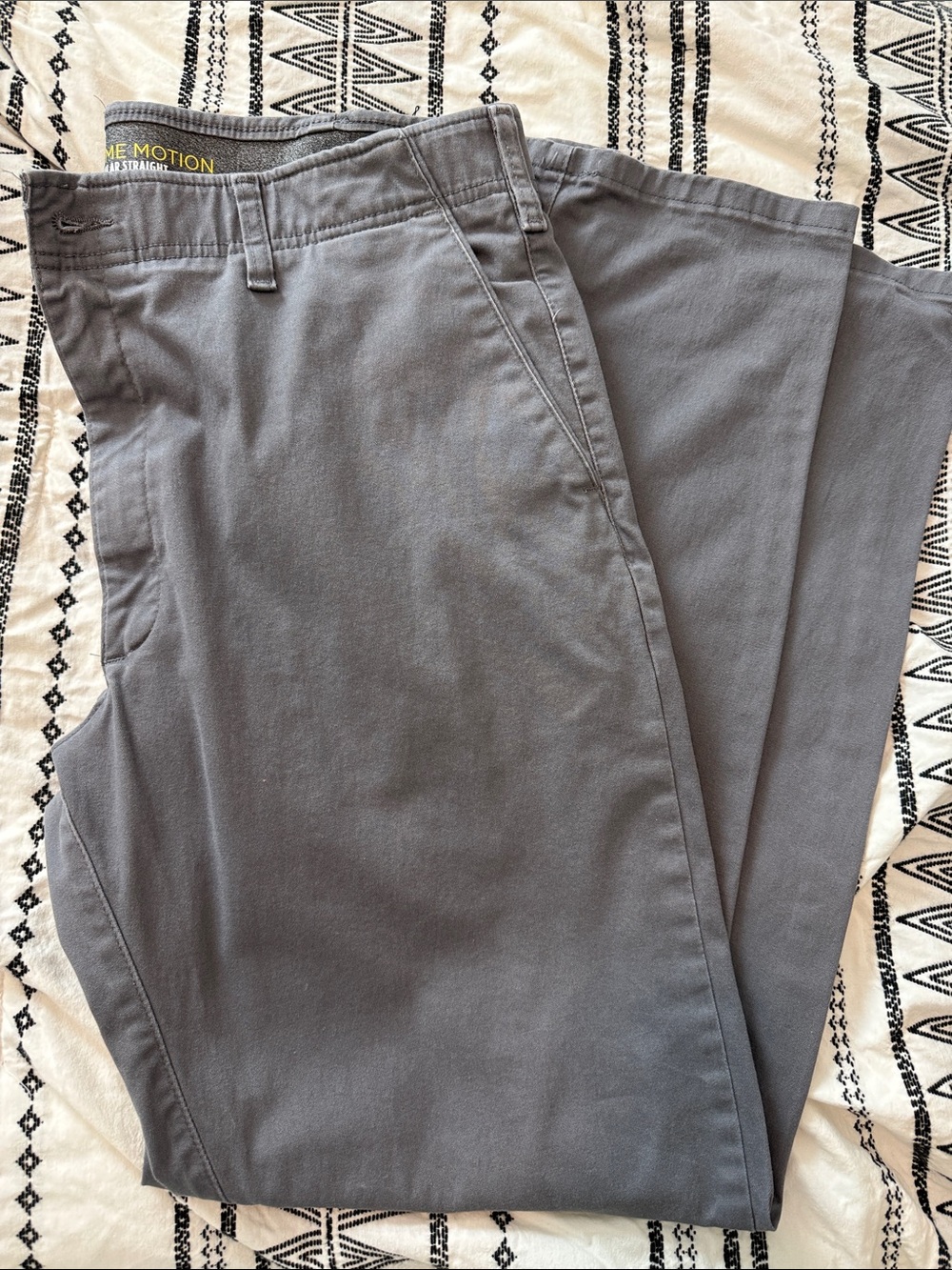 Lee Men’s Gray Stretch Chinos 38x32